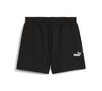 PUMA ESS Small No. 1 Logo 4” Lightweight High-Waist Shorts Pantalones Cortos de Punto, Negro Black, XL para Mujer