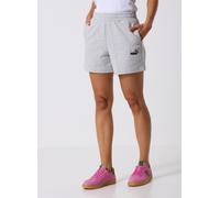 PUMA Shorts de talle alto Essentials Small No. 1 Logo 5''para mujer, Ropa, Gris, XS XS