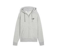 PUMA ESS Small No. 1 Logo Comfort Full-Zip Hoodie FL, Sudadera con Capucha Niñas, Light Gray Heather,