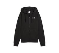 PUMA ESS Small No. 1 Logo Comfort Full-Zip Hoodie FL, Sudadera con Capucha Niñas, PUMA Black,