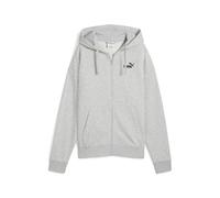 PUMA ESS Small No. 1 Logo Comfort Full-Zip Hoodie TR, Sudadera con Capucha Niñas, Light Gray Heather, XS