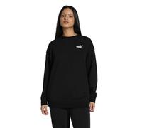 PUMA Suéter holgado de cuello Rojoondo ESS con logotipo N.º 1 para mujer, Ropa, Negro, L L