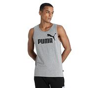 PUMA ESS Tank Camiseta de Tirantes, Hombre, Medium Gray Heather, S