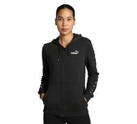 PUMA ESS Tape FZ Sudadera con Capucha FL Sudor, Negro Black, XS para Mujer