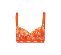 PUMA Estampado Sujetador Deportivo, Flame Orange, S Mujeres