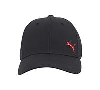 PUMA Evercat Alloy Stretch Fit Cap Gorra de béisbol, Negro/Rojo, S/M Unisex Adulto