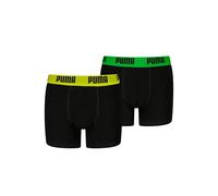 PUMA Everyday Basic Boxer, Negro Logotipo, 170-176 (Pack de 2) para Niños