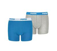 PUMA Everyday Basic Boxers 2P, Boxer, Niños, Azul/Gris, 134-140