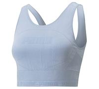 PUMA Evoknit Crop Top Corto, Mujer, Lavado Azul, M