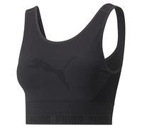 PUMA Evoknit Crop Top Corto, Mujer, Negro Black, M