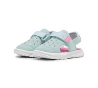 PUMA Unisex Kids Evolve Sandal Ac Inf Sandalias deslizantes, Turquoise Surf Fast Pink Puma White, 27 EU
