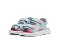 PUMA Evolve Sandal PS, Slide, Turquoise Surf-Fast Pink White, 28 EU