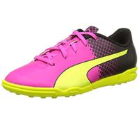 Puma Evospeed 5.5 Tricks TT, Botas de fútbol Niños, Pink GLO/Safety Yellow/Black, 37 EU