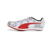 PUMA Evospeed Star 8, Zapatillas de Atletismo Unisex Adulto, Black White Red, 47 EU
