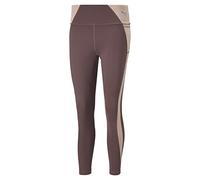 PUMA Evostripe High-Waist 7/8 Tights Ceñidos, Mujer, Ciruela polvorienta, M