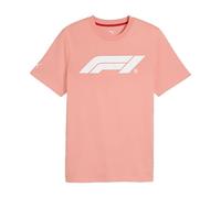 Puma F1 ESS Logo tee 180g Camisetas Hombre (Pack de 1) | Logotipo del felino de PUMA en la parte frontal, Estampado gráfico «Scuderia Ferrari 95 years» delante y detrás