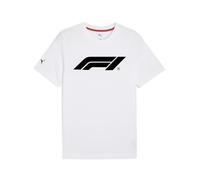 PUMA F1 ESS Logo tee 180g, Camisetas Hombre, PUMA White, M