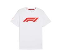 PUMA F1 ESS Logo tee 180g, Camisetas Hombre, PUMA White, XS