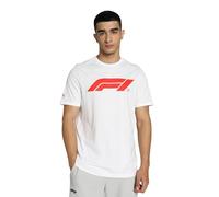 PUMA F1 Essentials Camiseta con Logotipo Grande Hombre - Blanco - Talla: XL