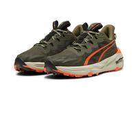 Puma Fast-Trac Nitro 3 hombre zapatillas trail | EU 40.5 in Dark Olive/Flame Flicker/Desert Dust