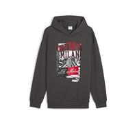 Puma Felpa con Cappuccio Ftblnrgy+, Adulto AC Milan - Sudadera Deportiva de fútbol Unisex, Color Gris Unisex Adulto (Pack de 1)