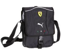 PUMA Ferrari Replica Portable Bolso bandolera, Unisex adulto, Negro (Black-White-Black), Talla única