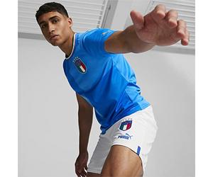 PUMA FIGC Season 2022/23 Official Home T-Shirt, Men's, Ignite Blue-Ultra Blue, M