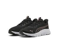 Puma FLEXFOCUS Lite - Tenis Modernos para Correr de Carretera Unisex, Negro, Blanco y Oro Rosa, Talla 6.5 de Reino Unido