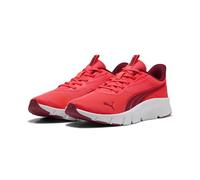 Puma FLEXFOCUS Lite - Tenis Modernos Unisex para Correr de Carretera, Rojo Ultra Rojo Granate Blanco Brillante, Talla 10.5 de Reino Unido
