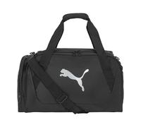 PUMA Flora - Bolsa de Lona para Mujer, Color Negro y Plateado, Negro y Plateado, Negro/Plata, Bolsa de Lona Flora