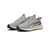 PUMA Flyer Lite 3, Zapatillas para Correr de Carretera Unisex Adulto, Alpine Snow-Flat Light Gray Black-Glowing Red, 36 EU