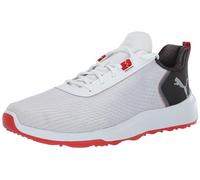 Puma Fusion Crush Sport - Zapatos de Golf Anchos para Hombre, Puma Blanco-carbón Oscuro, 42.5 EU