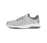 Puma Golf Fusion Grip - Zapatos de Golf para Hombre, Gris Claro Plano-Puma Plateado-Tono silencioso, 44 EU