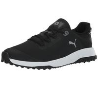 PUMA Fusion Grip, Zapatos de Golf Hombre, Negro Silver Quiet Shade, 42 EU