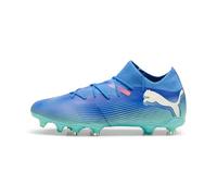 PUMA Future 7 Match FG/AG, Soccer Shoe Unisex Adulto, Bluemazing White-Electric Peppermint, 42 EU