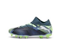 PUMA Future 7 Match FG/AG, Soccer Shoe Unisex Adulto, Gray Skies White-Fizzy Apple, 41 EU