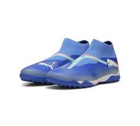 PUMA Future 7 Match+ LL TT, Soccer Shoe Unisex Adulto, Bluemazing White-Electric Peppermint, 42 EU