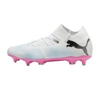 PUMA Future 7 Match MxSG, Soccer Shoe Hombre, White Black-Poison Pink, 44 EU