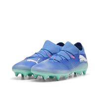 PUMA Future 7 Match MxSG, Soccer Shoe Unisex Adulto, Bluemazing White-Electric Peppermint, 40 EU