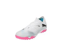 PUMA Future 7 Match TT, Soccer Shoe Hombre, White Black-Poison Pink, 44.5 EU