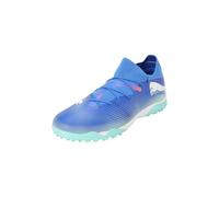 PUMA Future 7 Match TT, Soccer Shoe Unisex Adulto, Bluemazing White-Electric Peppermint, 42.5 EU