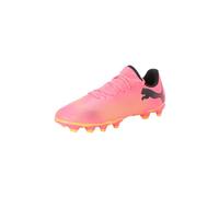 PUMA Future 7 Play Fg/Ag Jr Soccer Shoe, Unisex niños, Sunset Glow Puma Black Sun Stream, 28 EU