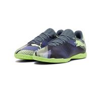 PUMA Future 7 Play IT, Soccer Shoe Unisex Adulto, Gray Skies-Elektro Purple-Fizzy Apple White, 42 EU