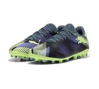 PUMA Future 7 Play MG, Soccer Shoe Unisex Adulto, Gray Skies-Elektro Purple-Fizzy Apple White, 42.5 EU