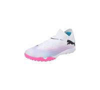 PUMA Future 7 Pro Cage, Soccer Shoe Hombre, White Black-Poison Pink, 41 EU