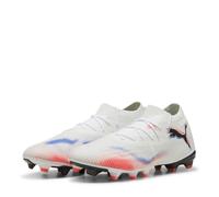 PUMA Future 8 Match FG/AG, Zapatillas de fútbol Unisex Adulto, Blanco Negro Rojo Brillante, 42 EU