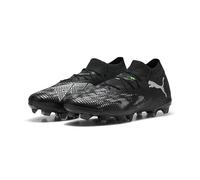 PUMA Future 8 Match FG/AG, Zapatillas de fútbol Unisex Adulto, Black Silver-Fluo Green, 47 EU