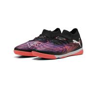 Puma - Zapatilla de fútbol sala Future 8 Match IT, Unisex, Black- White-Glowing Red, 9 UK