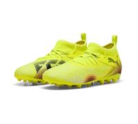 PUMA Future 8 Match MG JR, Zapatillas de fútbol, Yellow Alert Black-Sun Struck, 29 EU