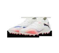Puma Zapatillas de fútbol Future 8 Match MG Unisex Adulto Blanco/Negro/Rojo brillante 41 EU
